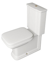 Унитаз-компакт Kerasan Waldorf 411701/418101 с кнопкой, золото