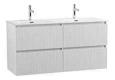 Тумба с раковиной BelBagno Uno 120 см, 4 ящика, Bianco Opaco