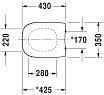 Крышка-сиденье Duravit D-Code 0067310000