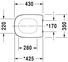 Крышка-сиденье Duravit D-Code 0067310000