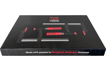 Набор струбцин BESSEY TG25 135 лет 250/120, 6 кН, деревянная ручка 2 шт. BE-TGA25SET-135
