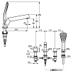 Смеситель для ванны Kludi Objekta 324250575 с душем