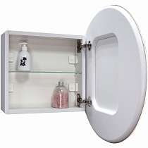 Зеркальный шкаф Континент Torneo LED 60x60 с подсветкой, белый МВК069