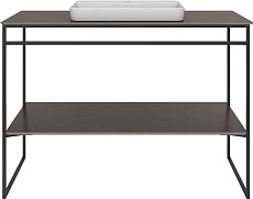 Тумба с раковиной Kerama Marazzi Plaza Next 120 см напольная, черный матовый