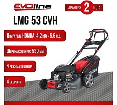 Бензиновая газонокосилка Evoline LMG53CVH