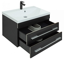 Мебель для ванной Aquanet Верона New 75 см черный матовый