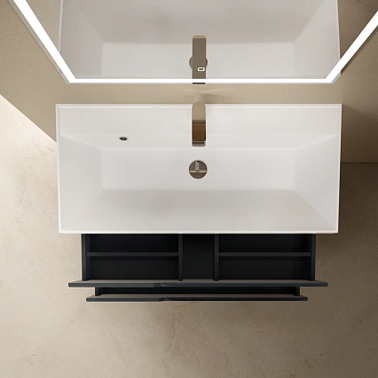 Тумба с раковиной AQUAme S3 100 см