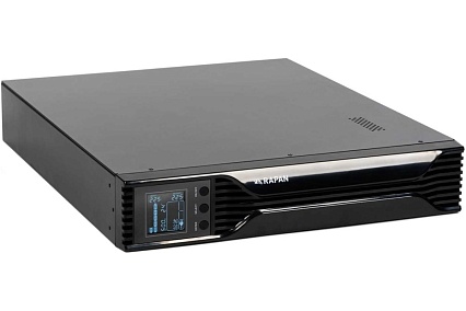 Источник бесперебойного питания Skat RAPAN-UPS 3000 RACK+4x9Ah Источник бесперебойного питания 2100 Вт, Line-interactive, синус, встроенные АКБ 6 шт.x 9Ah 8960