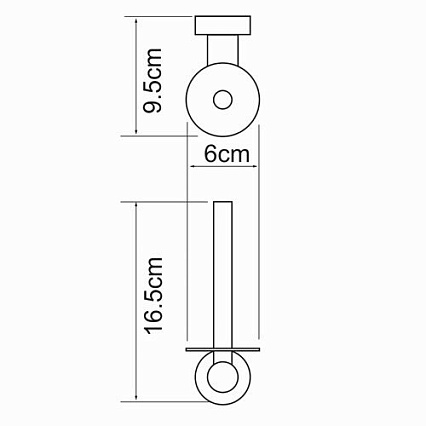 Держатель туалетной бумаги WasserKRAFT Donau K-9497