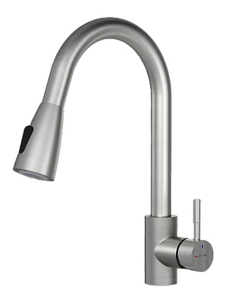Смеситель для кухни Am.Pm X-Joy S F85B07511 выдвижной излив, сатин
