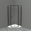 Душевой уголок BelBagno UNO-195-P-1-90-C-NERO 90x90 прозрачный, черный