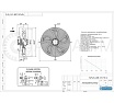 Осевой вентилятор АРКАИМ 630 мм, 380 Вольт. Поток: нагнетание. YWF4D-630В-137/70-G