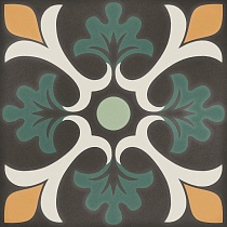 Керамогранит DNA Tiles Sync Clover Green 15x15 см, 125639