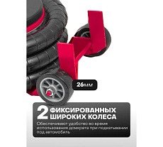 Домкрат подкатной пневматический Partner 3.5т (6-12bar, h min 135мм, h max 450мм, 3 подушки, Ø255мм) PA-YHQD-3WT-270B(60955)