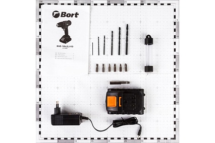 Аккумуляторная дрель-шуруповерт Bort BAB-18Ix2Li-FD 91275998