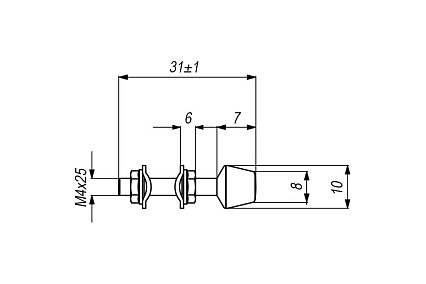 Прижим механический вертикальный KUKAMET B211-0