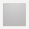 Зеркало Vincea VLM-4F800GM-2 80x80 см, сенсорный выключатель, антипар, диммер, вороненая сталь