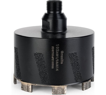 Сверло турбо-сегментное Brazed 1/2", M14, 102 мм, 50 мм TECH-NICK 001.600.9575