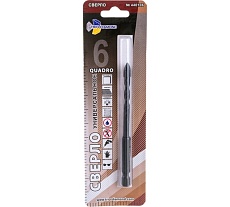 Сверло универсальное квадро 6 мм TRIO-DIAMOND 440106