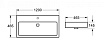Раковина Cezares 120 см CZR-MIL-120-LVB керамическая