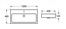 Раковина Cezares 120 см CZR-MIL-120-LVB керамическая