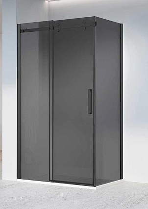 Душевой уголок Vincea Como-N VSR-4CN8013CGB 130x80 черный, тонированное