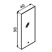 Зеркало Orka Ferla ORK1001B+ 40x90 см с подсветкой, антипар 3005795