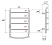 Полотенцесушитель электрический Point PN04756W П4 50x60 диммер слева, белый