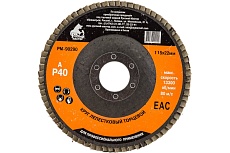 Круг лепестковый торцевой по металлу (115х22 мм; Р40) Русский Мастер РМ-90290