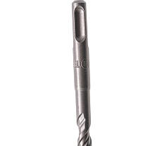 Бур по бетону, двойная спираль, Cobalt W-tip (10x160 мм; SDS PLUS) Denzel 705016