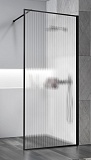 Душевая перегородка Vincea Walk-In VSW-1HP110FLB 110x200 черный матовый, рифленое