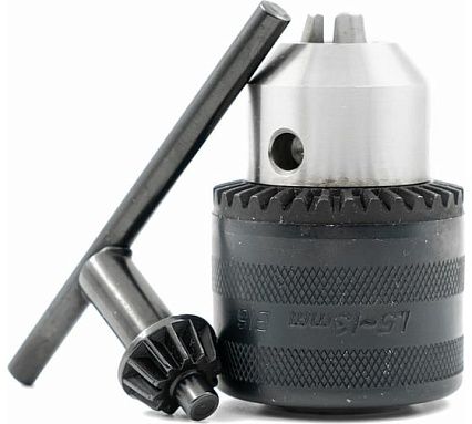 Патрон сверлильный трехкулачковый с ключом 1-13 мм, конус B16 Bohre КБ010992