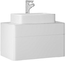 Тумба с раковиной Raval Pure 80 см белый
