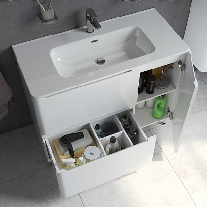 Мебель для ванной Iddis Edifice 100 см напольная, белый