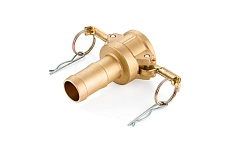 Камлок латунный TITAN LOCK тип С, розетка с хвостовиком 2 1/2&quot; TL250CBR