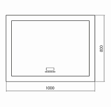 Зеркало Silver Mirrors Norma neo LED-00002495 100x80 см с подсветкой, антипар, bluetooth, радио