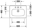 Раковина-столешница Duravit DuraStyle 65x48 2320650000