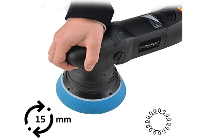 Электрическая полировальная машина Wiederkraft ротор-орбитальная WDK-Stinger15