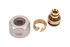 Соединитель Uni-Fitt обжим-В 16(2.0)х3/4&quot;EK, для коллекторов серии 40X и 42X 408N1634