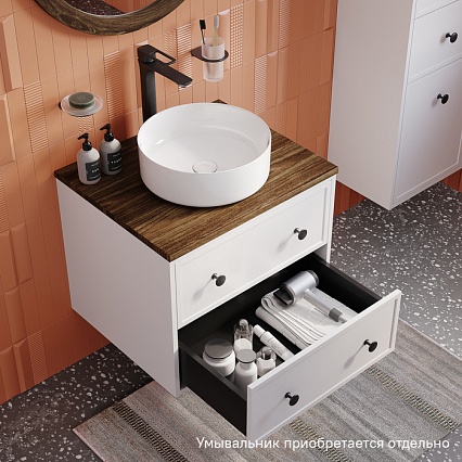 Тумба со столешницей Iddis Torr 60 см, МДФ макадамия орех