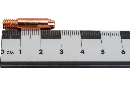 Наконечник токопроводящий 5 шт (Cu-E; М6х28; d=0.8 мм) для горелок MIG/MAG Энаргит M6X28X0.8-5