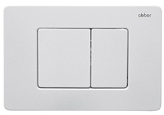 Кнопка смыва Abber AC0120MW матовый белый