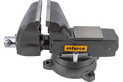 Поворотные слесарные тиски Inforce 200 мм 05-23-12