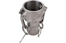 Нержавеющий камлок TITAN LOCK тип C, розетка с хвостовиком 1 1/2&quot;, AISI316 TL150CSS316