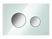 Кнопка смыва TECE Loop 9240653 стекло, мятный зеленый/хром глянцевый