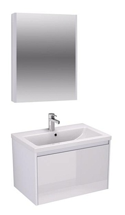 Тумба с раковиной Velvex Klaufs 70 см подвесная, 1 ящик