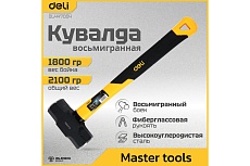 Универсальная кувалда Deli dl447004 1800гр (фиберглассовая рукоятка, углеродистая сталь) 119307