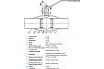 Шаровой кран TEMPER 283 Ду25 Ру40 стандартнопроходной фланцевый стальной D160-05766