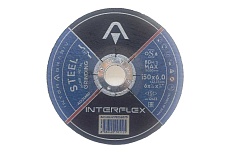 Обдирочный круг AO24NBF STEEL 150x6x22.23 мм, Т27 Interflex 4178156070