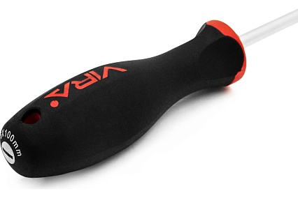 Отвертка RAGE by VIRA SL4x100 CR-V эргономичная двухкомпонентная ручка 391105
